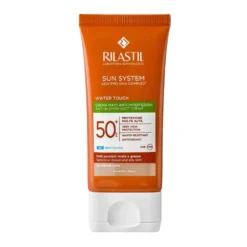 Rilastil Sun System Crema Solare Viso Colorata Water Touch SPF50+ Mat Anti-Imperfezioni, 50ml