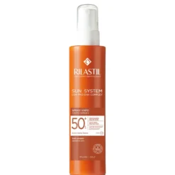 Rilastil Sun System Spray Vapo SPF 50+ - Spray solare idratante per la pelle sensibile, 200 ml