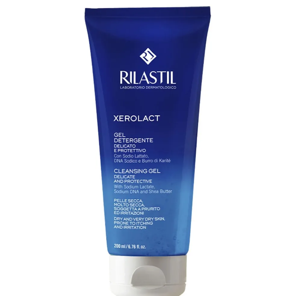 Rilastil Xerolact - Gel Detergente Delicato e Protettivo Schiumogeno, 200ml