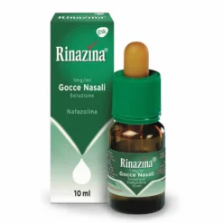 Rinazina 1mg/ml Nafazolina Gocce Nasali Soluzione Decongestionante, 10ml