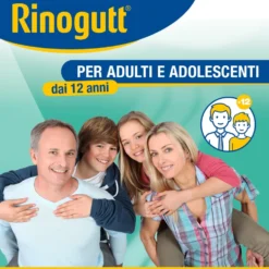 Rinogutt Spray Eucalipto Decongestionante della Mucosa Nasale per Adulti e Adolescenti 12+, 10ml
