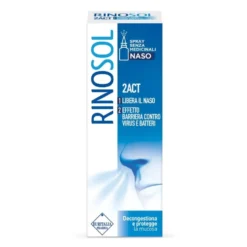 Rinosol 2Act Spray Nasale Decongestionante e Protettivo della Mucosa, 15ml