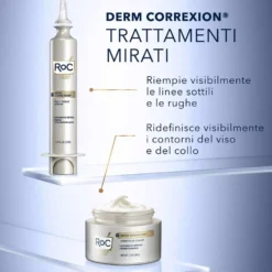 RoC Derm Correxion - Fill + Treat Siero Viso Retinolo e Acido Ialuronico, 15ml