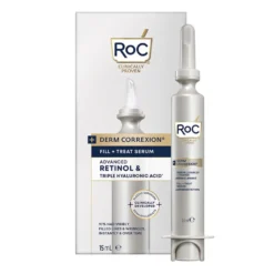 RoC Derm Correxion - Fill + Treat Siero Viso Retinolo e Acido Ialuronico, 15ml