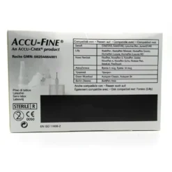 Roche Accu-Chek Accu-Fine 31G x 5 mm - Aghi sterili per penne da insulina, 100 pezzi