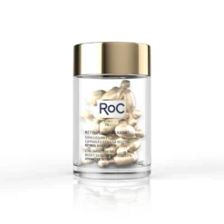 RoC Retinol Correxion - Siero viso notte ad azione levigante e antirughe, 30 capsule
