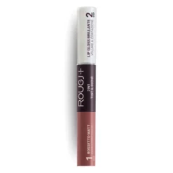 Rougj 2 in 1 Thin&Shine Rossetto liquido lunga tenuta e lip gloss volumizzante e idratante colore 01 Nude