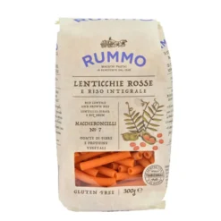 Rummo Senza Glutine - Maccheroncelli N7 Lenticchie Rosse E Riso Integrale, 300g