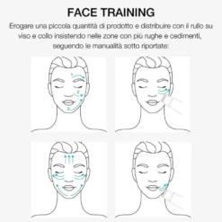 RVB Face Sculpt Hydra Boost - Roller-crema idratante per viso e collo con acido ialuronico, 50 ml