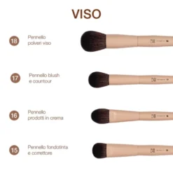 RVB Lab Pennello Blush e Contour N. 17, 1 Pezzo