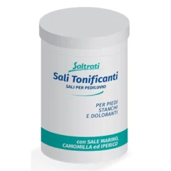 Saltrati Sali tonificanti per pediluvio - Sali lenitivi per i piedi stanchi e gonfi, 400 g