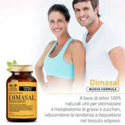 Salugea Dimasal Nuova Formula Integratore Controllo del Peso, 60 Capsule Vegetali