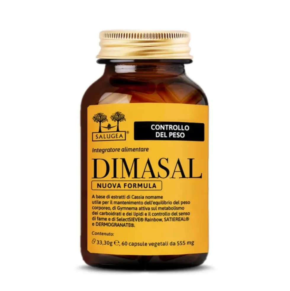 Salugea Dimasal Nuova Formula Integratore Controllo del Peso, 60 Capsule Vegetali