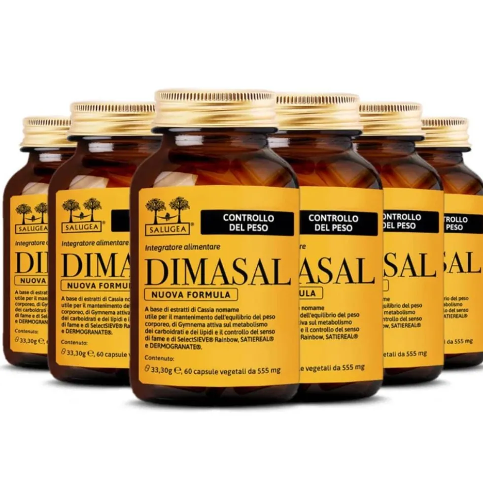 Salugea Dimasal Nuova Formula Integratore Controllo del Peso, 60 Capsule Vegetali