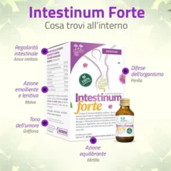 Salugea Intestinum Forte Integratore Intestino, 18 Flaconcini