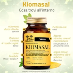 Salugea Kiomasal Integratore Capelli Pelle e Unghie, 60 Capsule Vegetali