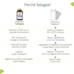Salugea ProbioGea Intestino Integratore Probiotico, 60 Capsule Vegetali Acido-Resistenti