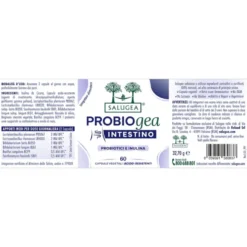 Salugea ProbioGea Intestino Integratore Probiotico, 60 Capsule Vegetali Acido-Resistenti