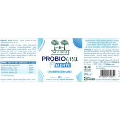 Salugea ProbioGea Mente Integratore Probiotico per l’Umore, 60 Capsule Vegetali Acido-Resistenti