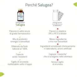Salugea ProbioGea Mente Integratore Probiotico per l’Umore, 60 Capsule Vegetali Acido-Resistenti