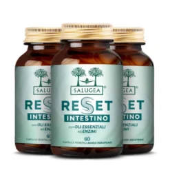 Salugea Reset Intestino Integratore Detox, 60 Capsule Vegetali Acido-Resistenti