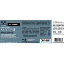 Salugea Sanuril Formula Potenziata Integratore Vie Urinarie, 60 Capsule Vegetali