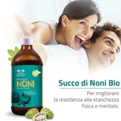 Salugea Succo Noni Bio Integratore Stanchezza Fisica e Mentale, 500ml