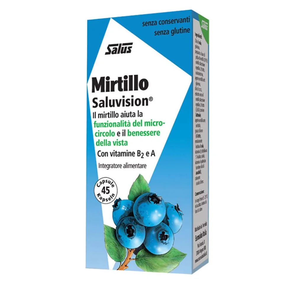 Salus Haus Mirtillo Saluvision Integratore Microcircolo, 45 Capsule