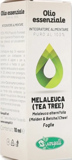 Sangalli Melaleuca - Olio essenziale per l'acne e la dermatite, formato Sangalli melaleuca 10 ml
