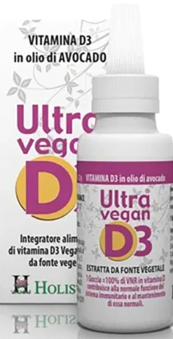 Sangalli Ultra Vegan D3 - Integratore Sangalli in gocce per le difese immunitarie e le ossa, 8 ml