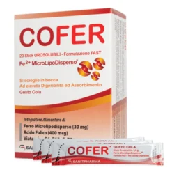 Sanitpharma Cofer Integratore Alimentare, 20 Stick