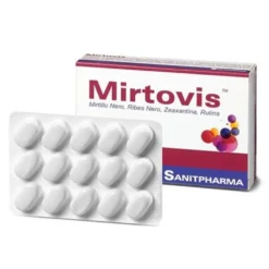 Sanitpharma Mirtovis - Integratore per il microcircolo, 30 compresse masticabili