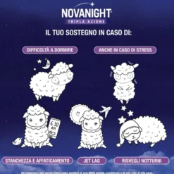 Sanofi Novanight - Tripla Azione Integratore a Rilascio Rapido, 30 Compresse