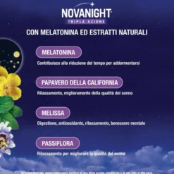 Sanofi Novanight - Tripla Azione Integratore a Rilascio Rapido, 30 Compresse