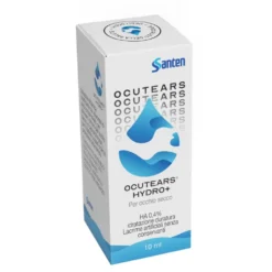 Santen Ocutears Hydro+ 0,4% Soluzione Oftalmica per Occhio Secco, 10ml