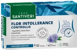 Santiveri Flor Intollerance Controllo - Probiotico intestinale in capsule vegetali Santiveri, 15 g