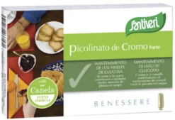 Santiveri Picolinato di Cromo Forte - Cromo picolinato Santiveri per la glicemia, 40 capsule