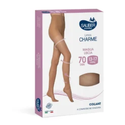 Sauber collant 70 denari beige taglia 4 - Collant Sauber Desa Pharma per il microcircolo, 1 paio
