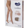 Sauber Linea Classica - Collant 70 denari microrete per il microcircolo, taglia 3 neutro beige