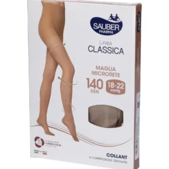 Sauber Maglia Microrete - Collant Sauber classica per il microcircolo, taglia 4 beige 140 denari