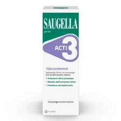 Saugella Acti3 - Detergente Intimo a pH 3.5 Tripla Protezione, 250ml