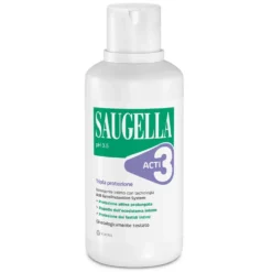 Saugella Acti3 - Detergente Intimo a pH 3.5 Tripla Protezione, 500ml