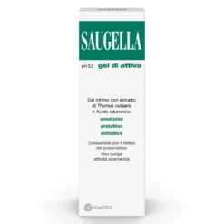 Saugella Attiva - Gel Intimo a pH 5.5 Umettante Protettivo e Antiodore, 30ml