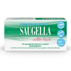 Saugella Cotton Touch - Assorbenti Interni misura Regular Flussi Medi, 16 Pezzi