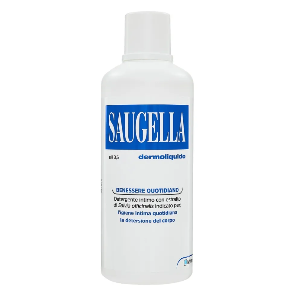 Saugella Dermoliquido - Detergente Intimo a pH 3.5 con Estratto di Salvia, 750ml