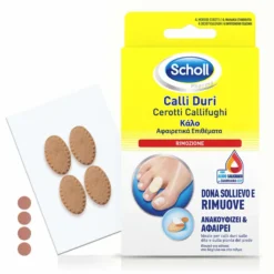 Scholl Cerotti Callifughi per Calli Duri Rimozione, 4 pezzi