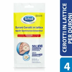 Scholl Cerotti Duroni in Lattice Protezione Sollievo Rapido, 4 pezzi