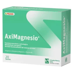 Schwabe Pharma Aximagnesio - Integratore di magnesio per stanchezza e affaticamento, 20 bustine