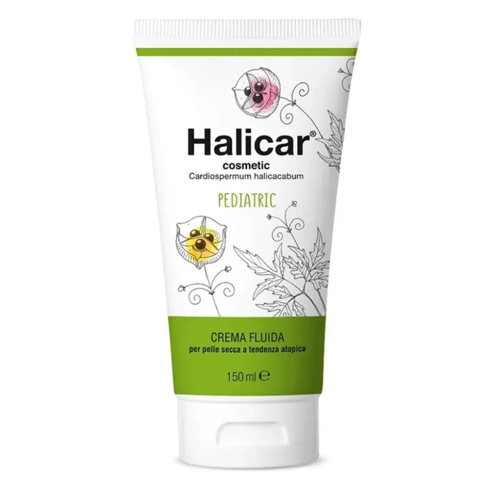 Schwabe Pharma Halicar - Crema fluida lenitiva per la pelle secca e atopica dei bambini, 150 ml