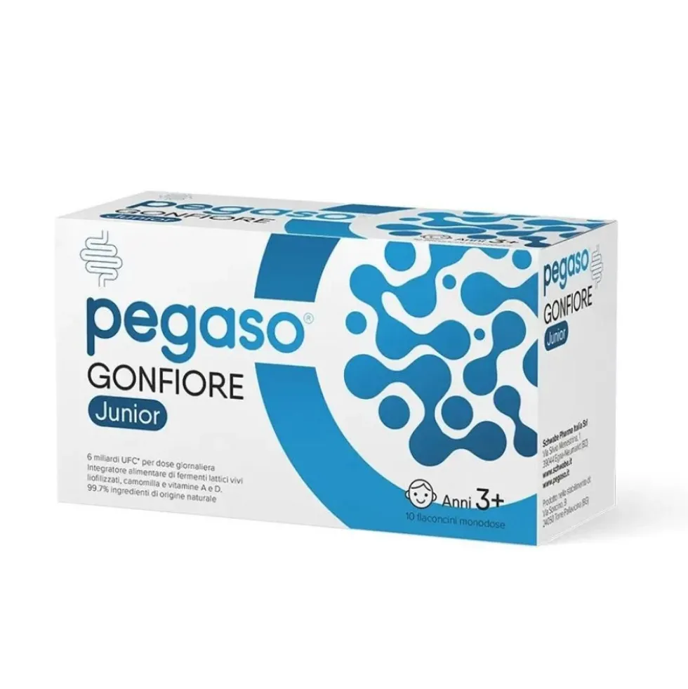 Schwabe Pharma Pegaso Enterodophilus Junior - Integratore per il riequilibrio intestinale, 10 fiale